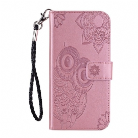Custodia in pelle Huawei Y6p Mandala E Fascino Del Gufo