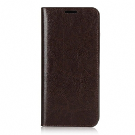 Folio Cover Huawei Y6p Custodia in pelle Pelle Vera
