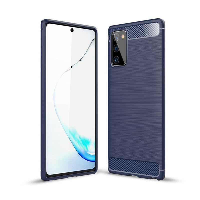 Cover Samsung Galaxy Note 20 Fibra Di Carbonio Spazzolata
