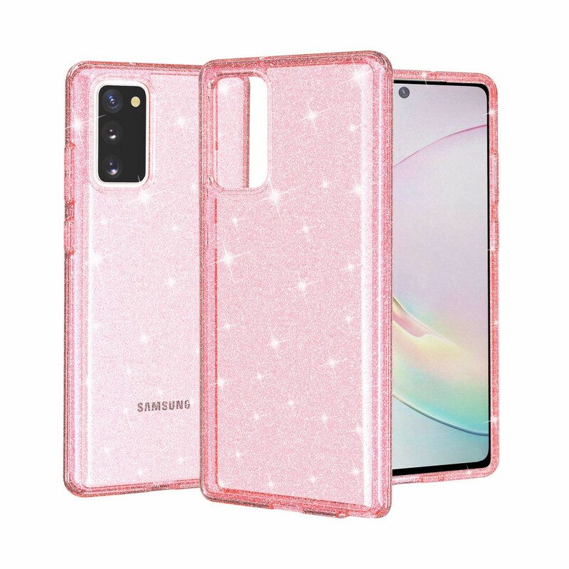Cover Samsung Galaxy Note 20 Polvere Glitterata