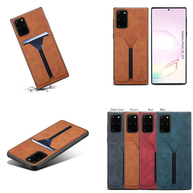 Cover Samsung Galaxy Note 20 Portacarte Elastico Denior
