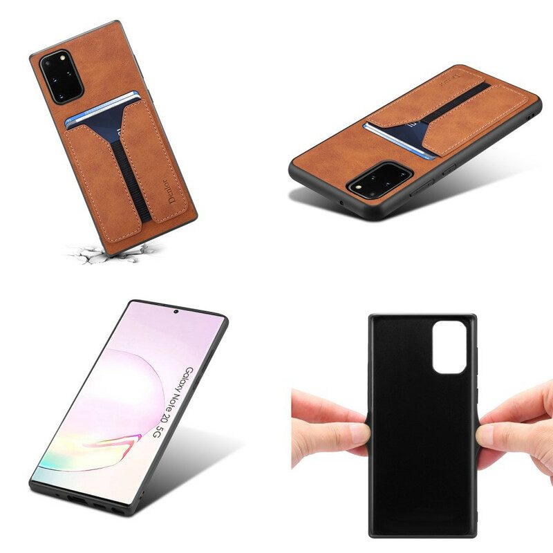 Cover Samsung Galaxy Note 20 Portacarte Elastico Denior