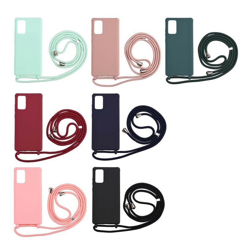 Cover Samsung Galaxy Note 20 Silicone E Cavo