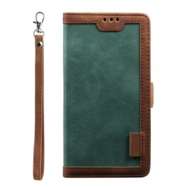 Custodia in pelle Samsung Galaxy Note 20 Ecopelle Retrò Con Cordino