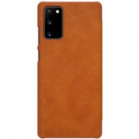 Folio Cover Samsung Galaxy Note 20 Custodia in pelle Serie Nillkin Qin