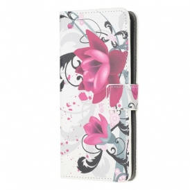 Folio Cover Samsung Galaxy Note 20 Fiori Tropicali