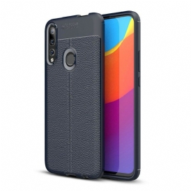 Cover Huawei P Smart Z Doppia Linea Litchi Effetto Pelle