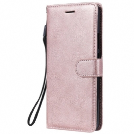 Custodia in pelle Huawei P Smart Z Cinturino Effetto Pelle