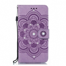 Custodia in pelle Huawei P Smart Z Mandala E Diamanti
