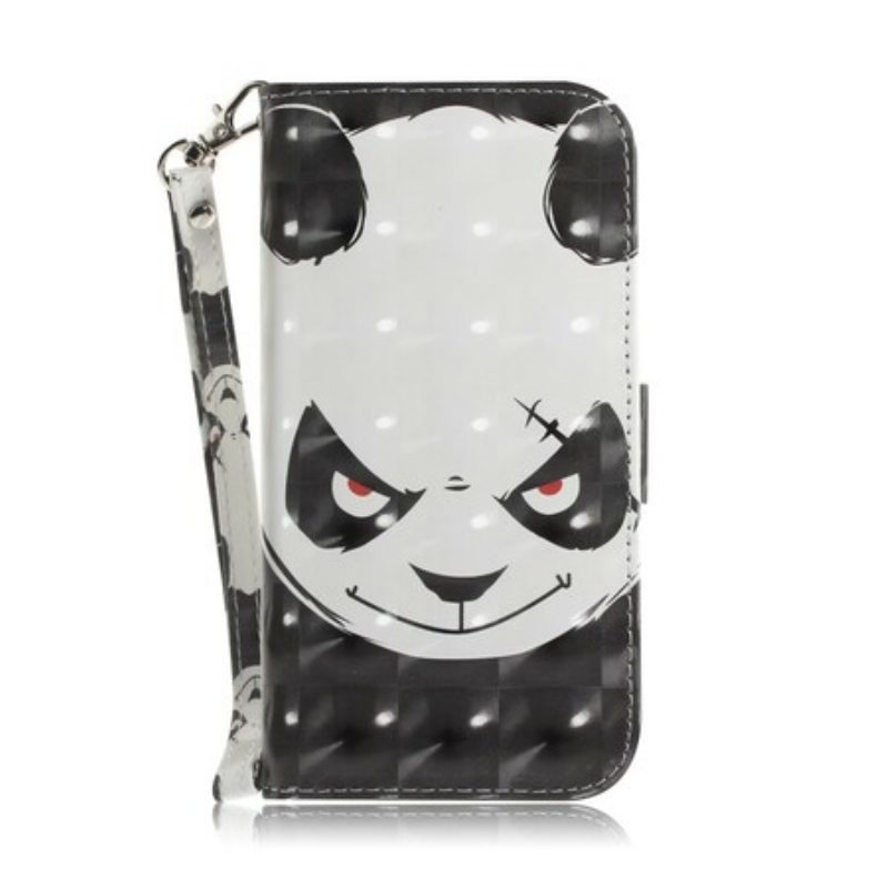 Folio Cover Huawei P Smart Z Panda Arrabbiato Con Cordino