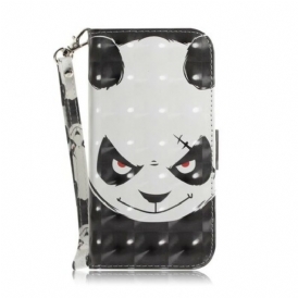 Folio Cover Huawei P Smart Z Panda Arrabbiato Con Cordino