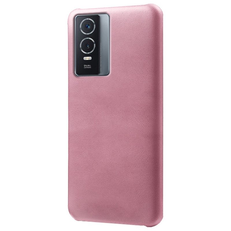 Cover Vivo Y76 5G Litchi Performance Effetto Pelle