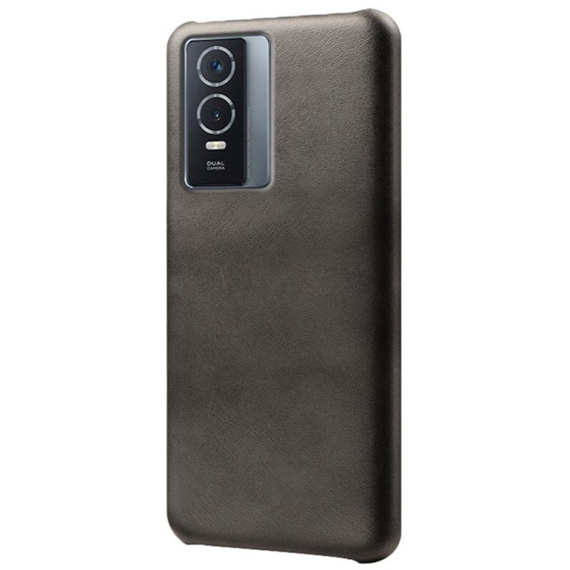 Cover Vivo Y76 5G Litchi Performance Effetto Pelle