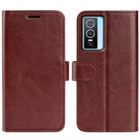 Custodia in pelle Vivo Y76 5G Effetto Pelle Di Design