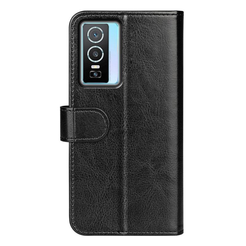 Custodia in pelle Vivo Y76 5G Effetto Pelle Di Design