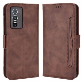Custodia in pelle Vivo Y76 5G Multi-carte