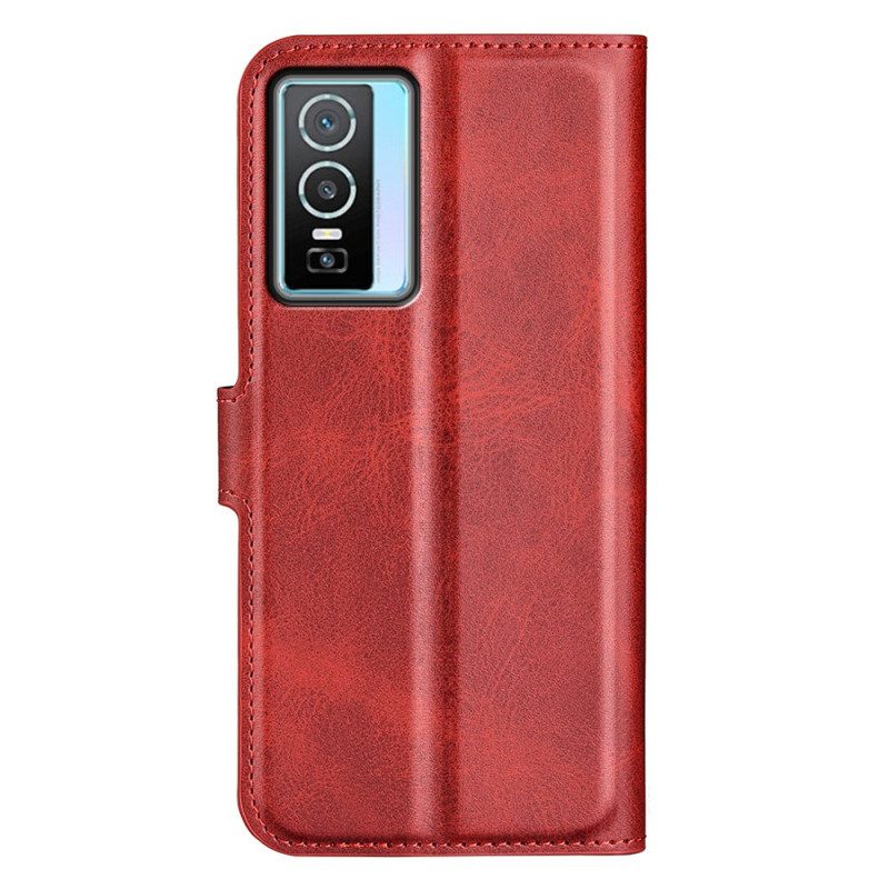 Custodia in pelle Vivo Y76 5G Sottile Effetto Pelle Estremo