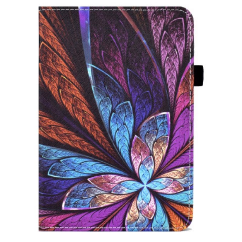 Custodia A Portafoglio iPad 10.9" (2022) Fiore Astratto