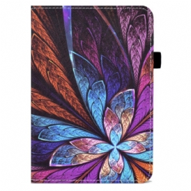 Custodia A Portafoglio iPad 10.9" (2022) Fiore Astratto