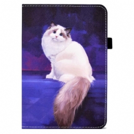 Custodia A Portafoglio iPad 10.9" (2022) Gatto Bianco