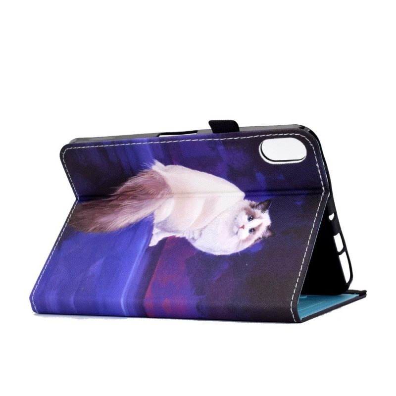 Custodia A Portafoglio iPad 10.9" (2022) Gatto Bianco