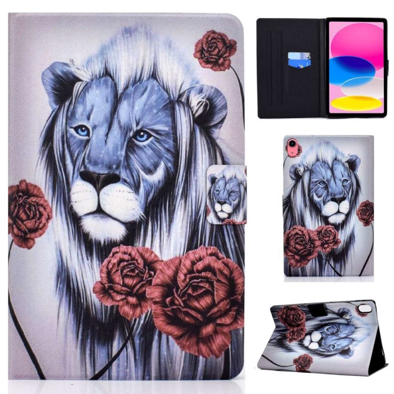 Custodia A Portafoglio iPad 10.9" (2022) Leone E Rose
