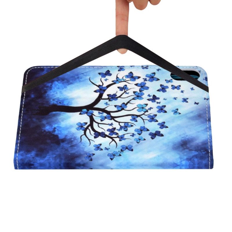 Custodia in pelle iPad 10.9" (2022) Albero Sotto La Tempesta