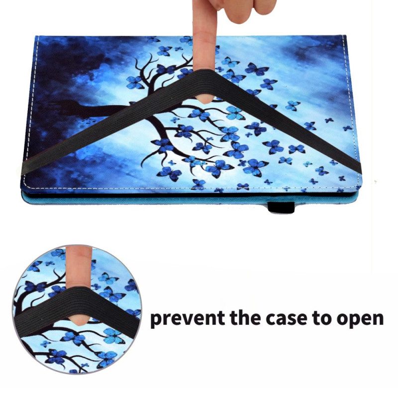 Custodia in pelle iPad 10.9" (2022) Albero Sotto La Tempesta