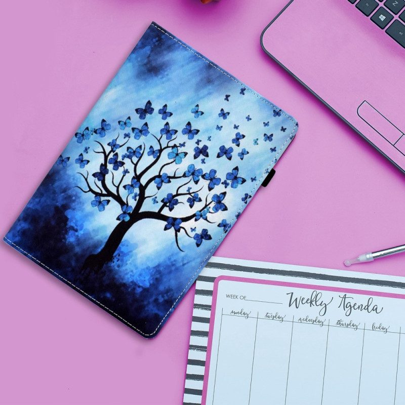 Custodia in pelle iPad 10.9" (2022) Albero Sotto La Tempesta