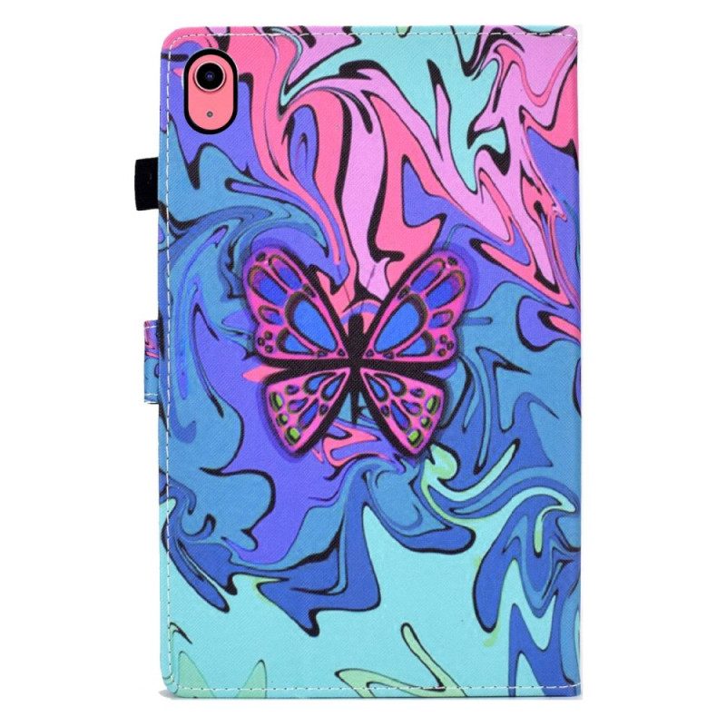 Custodia in pelle iPad 10.9" (2022) Dipinto Di Farfalle