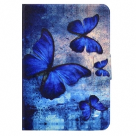 Custodia in pelle iPad 10.9" (2022) Farfalle Fantastiche