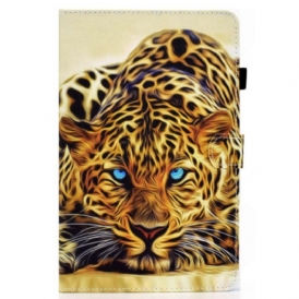 Custodia in pelle iPad 10.9" (2022) Grafica Leopardata