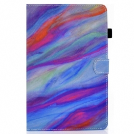 Custodia in pelle iPad 10.9" (2022) Modello Astratto