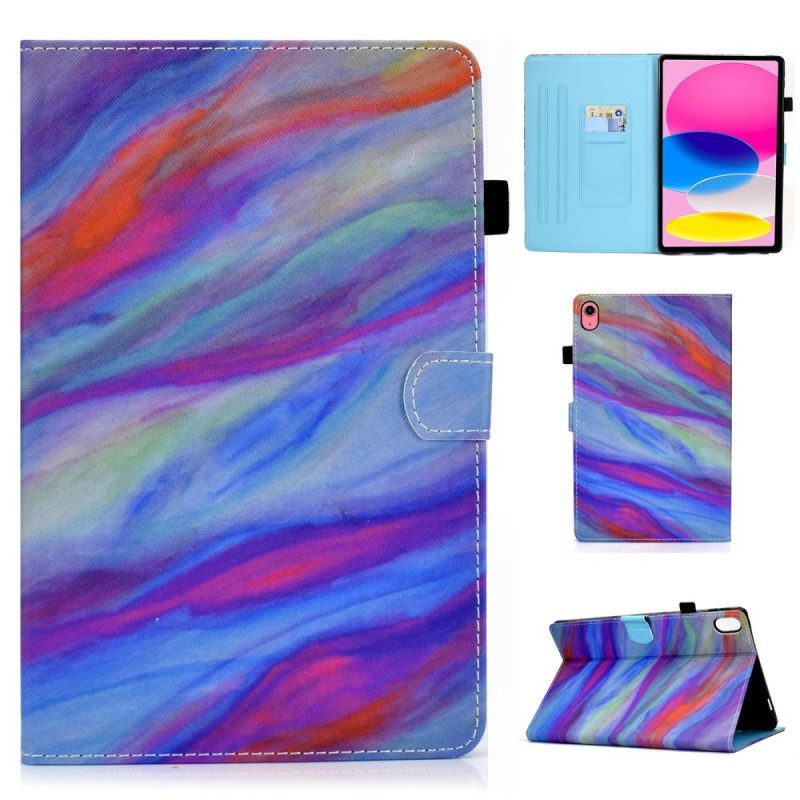 Custodia in pelle iPad 10.9" (2022) Modello Astratto