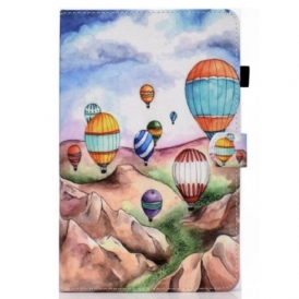 Custodia in pelle iPad 10.9" (2022) Mongolfiera