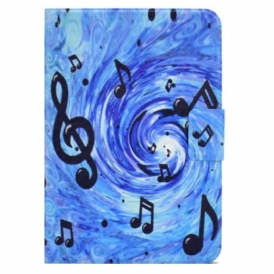 Custodia in pelle iPad 10.9" (2022) Note Musicali