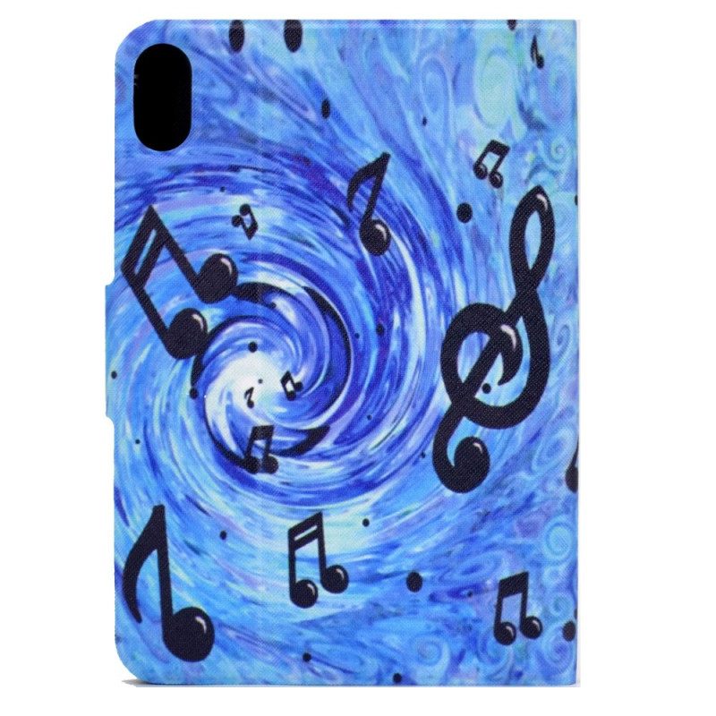 Custodia in pelle iPad 10.9" (2022) Note Musicali