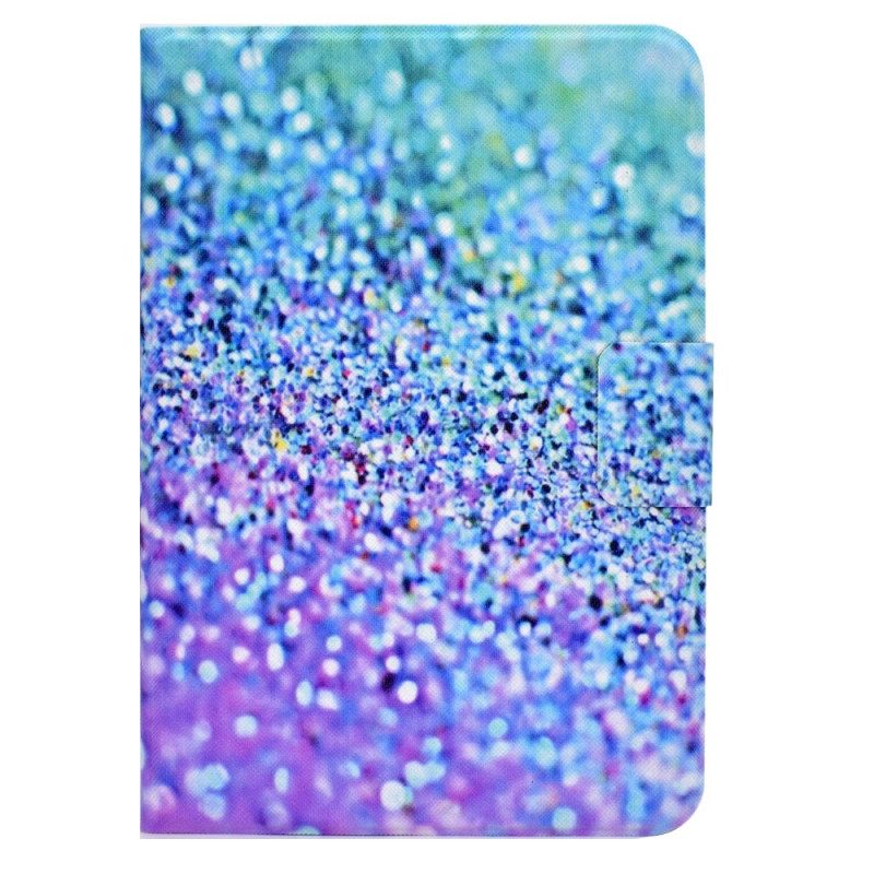 Custodia in pelle iPad 10.9" (2022) Paillettes Lucide