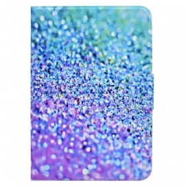 Custodia in pelle iPad 10.9" (2022) Paillettes Lucide
