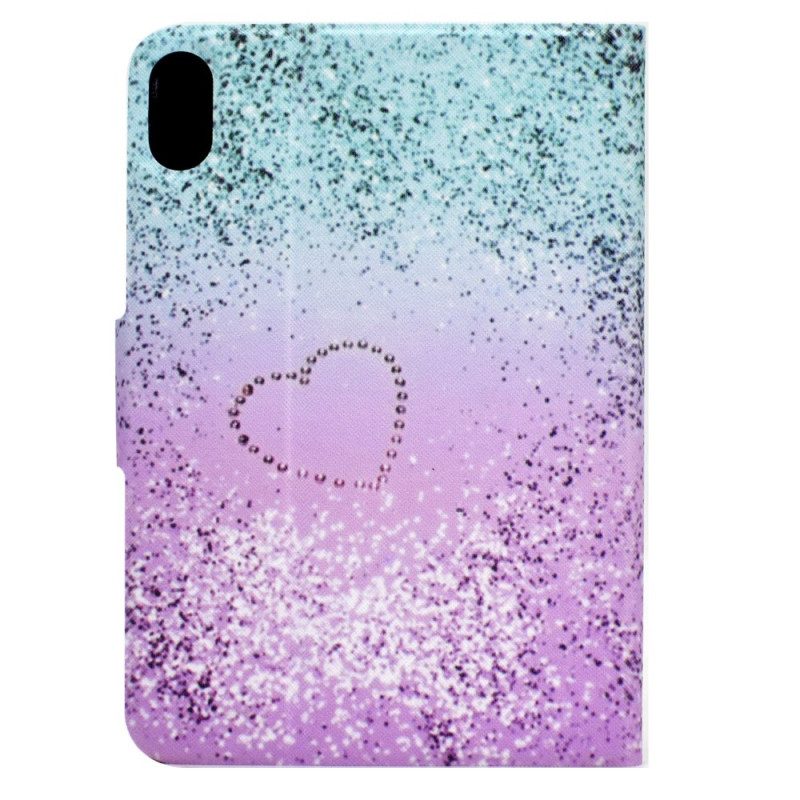 Custodia in pelle iPad 10.9" (2022) Paillettes Lucide
