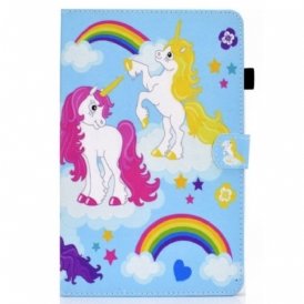 Custodia in pelle iPad 10.9" (2022) Unicorni Felici