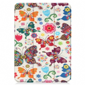 Custodia iPad 10.9" (2022) Farfalle E Fiori Migliorati
