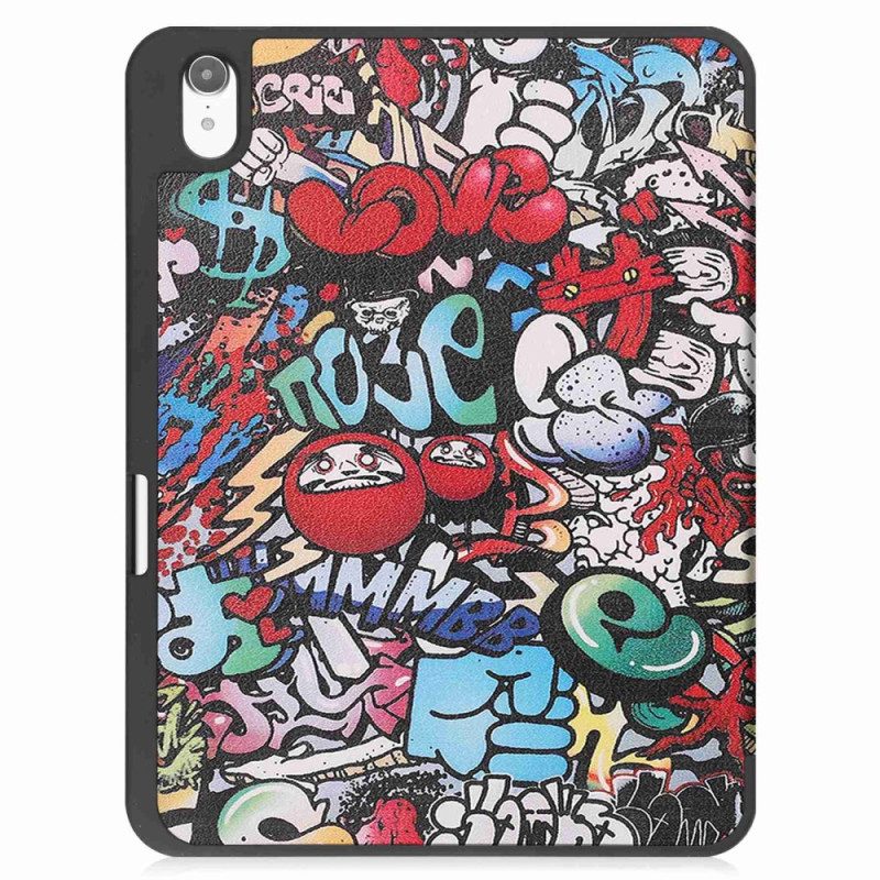 Custodia iPad 10.9" (2022) Portapenne Graffiti