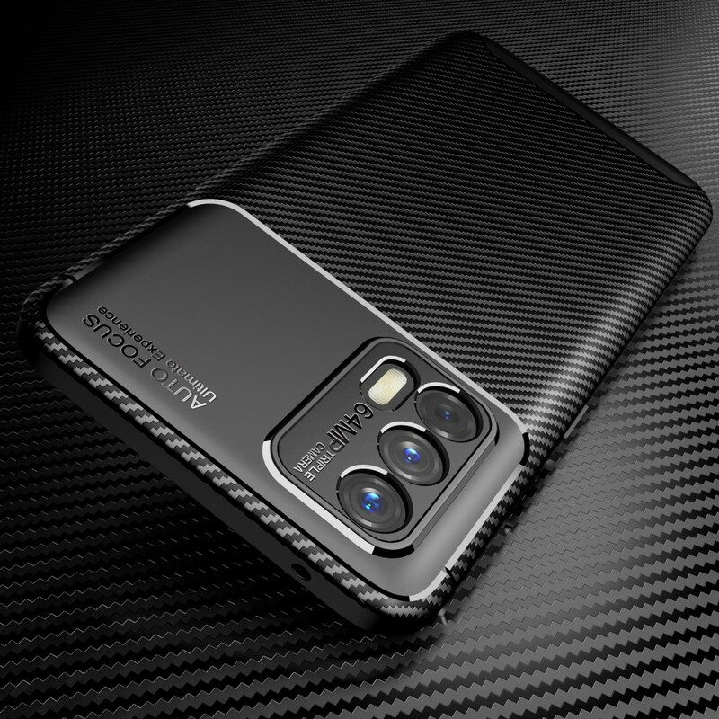 Cover Realme GT 5G Struttura Flessibile In Fibra Di Carbonio