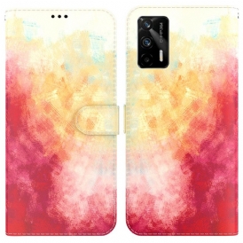 Custodia in pelle Realme GT 5G Acquerello