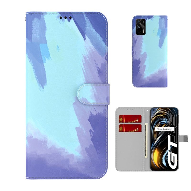 Custodia in pelle Realme GT 5G Acquerello