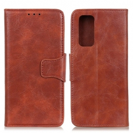 Custodia in pelle Realme GT 5G Chiusura Reversibile In Pelle Crosta