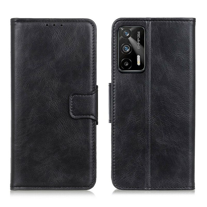 Custodia in pelle Realme GT 5G Chiusura Reversibile Effetto Pelle