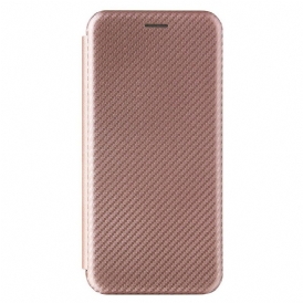 Folio Cover Realme GT 5G Custodia in pelle Carbonio Siliconico