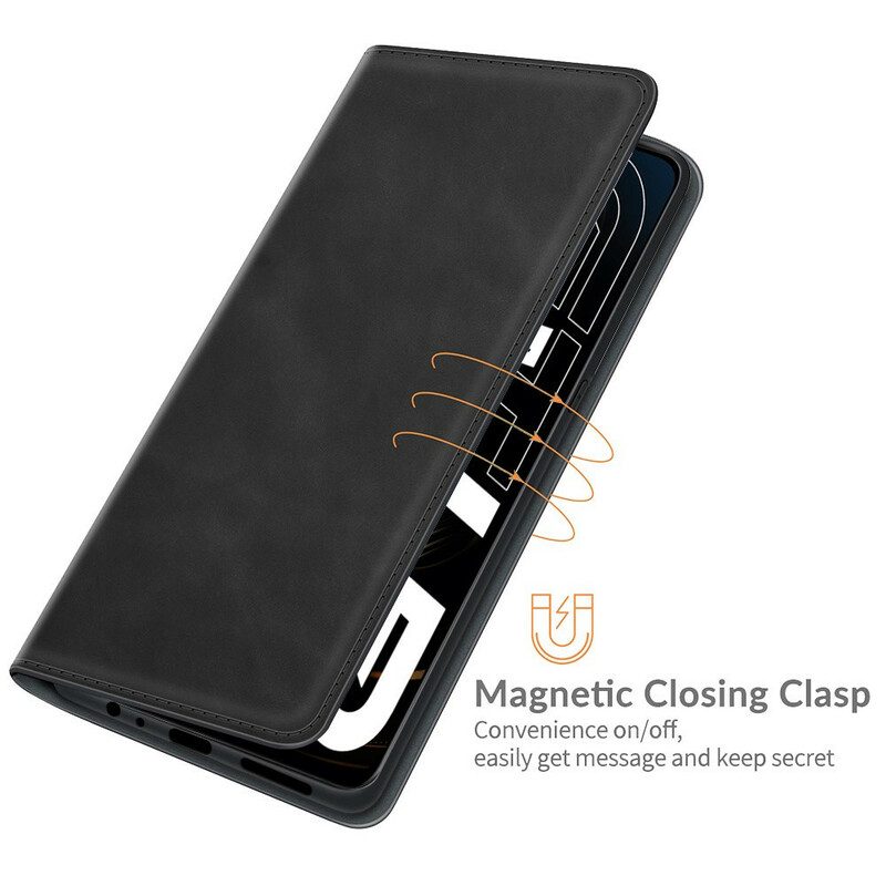 Folio Cover Realme GT 5G Custodia in pelle Cuciture In Pelle Stile